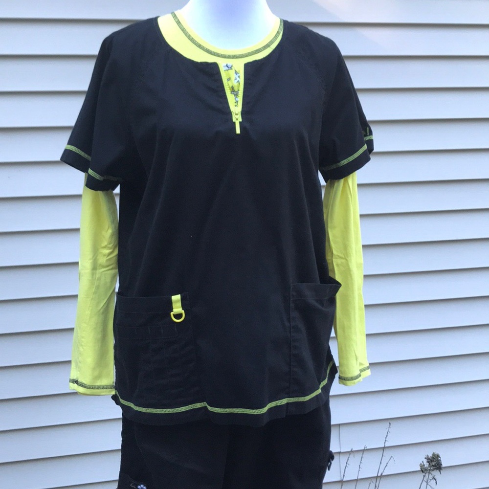 Koi scrub set with matching tee